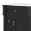 Ensemble de meuble-lavabo 24 po avec lavabo en céramique, ensemble de meuble-lavabo autoportant avec tiroir rabattable, 2 tiroirs et tablette réglable-642793444-642793447