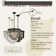 6-Lights Modern 3-Tier Round Fringe Crystal Chandelier