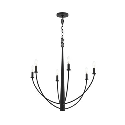 Jheni Four-Light Chandelier with Clear Glass Shades