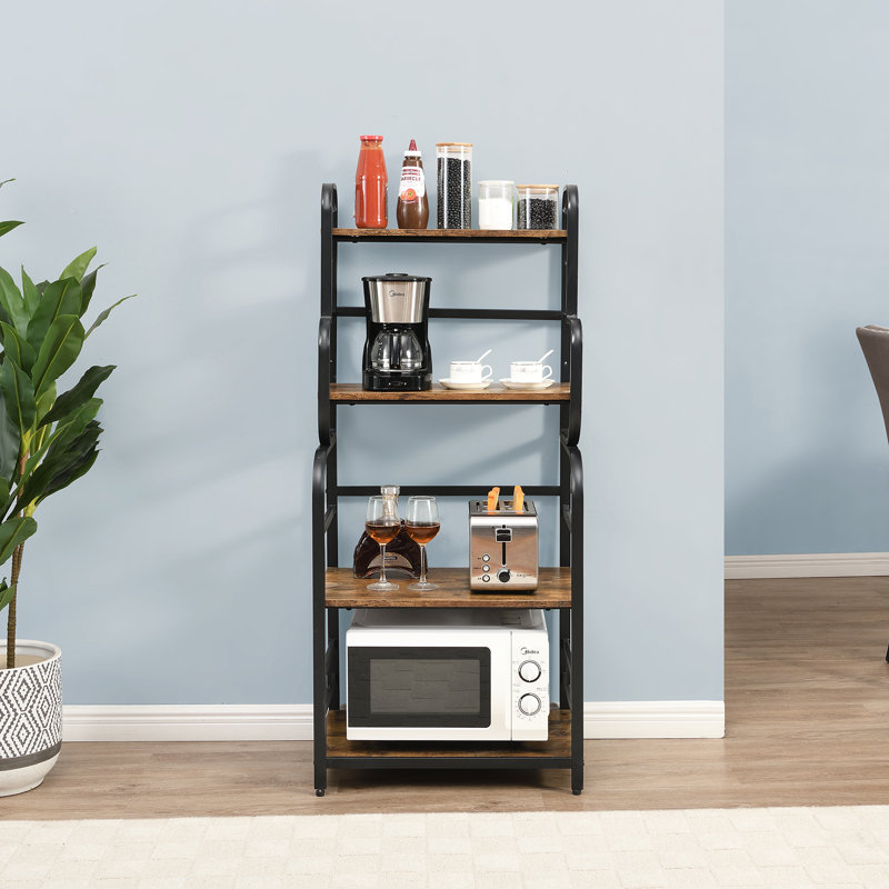 Étagère de boulanger de cuisine avec micro-ondes compatible