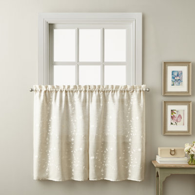 Jamison Floral Tailored Cafe Curtain