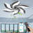 Flush Mount Modern Ceiling Fan with Dimmable LED Light Kit, RC, Reversible Blades, 6 Speeds - Windmill-871555631