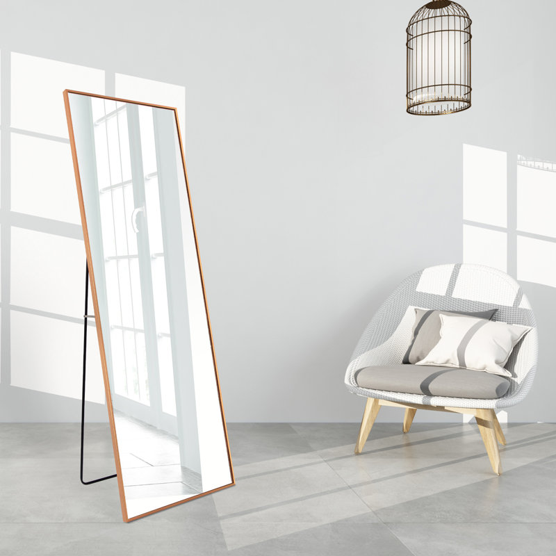 Miroir de salle de bain moderne pleine longueur , Or
