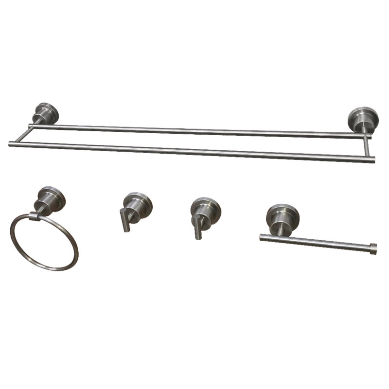 Kingston Brass Concord 5-Piece Bathroom Hardware Set, Brushed Nickel