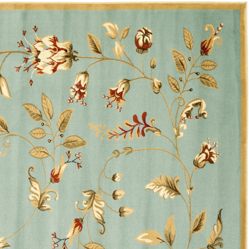 Carolane Performance Floral Rug, Square 6'7"