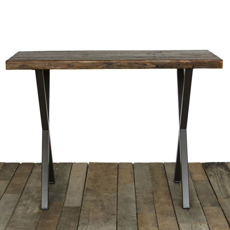 Table de salle à manger extensible en bois massif Hindorff, Antique, H 40 po x L 96 po x l 42 po