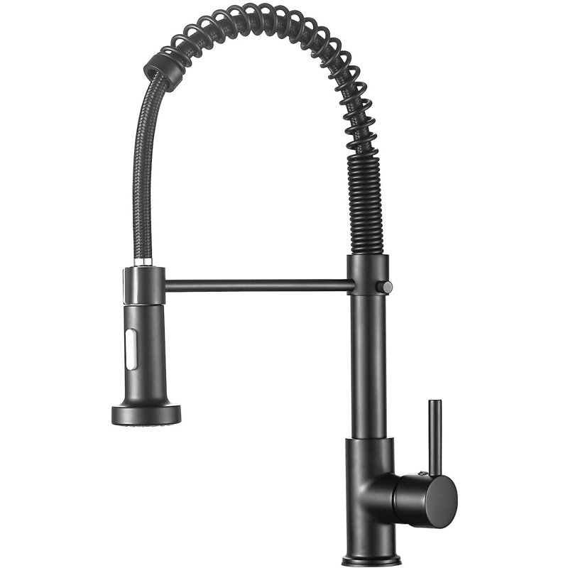 Robinet de cuisine à poignée simple rétractable