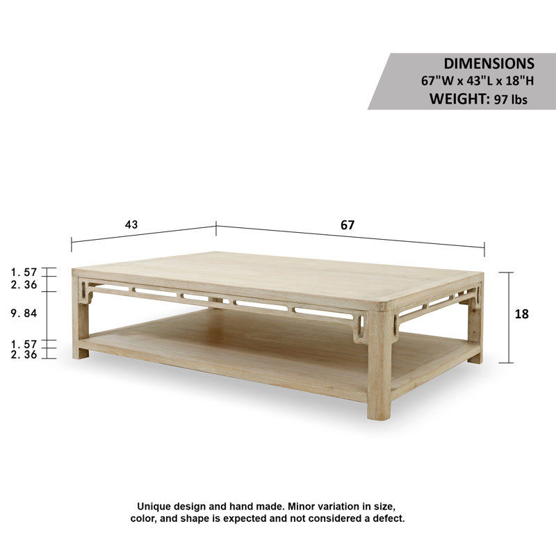 Peking Ming Solid Wood Coffee Table