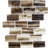 Island Antiqua 1" x 4" Glass Brick Mosaic Wall Tile-45293137
