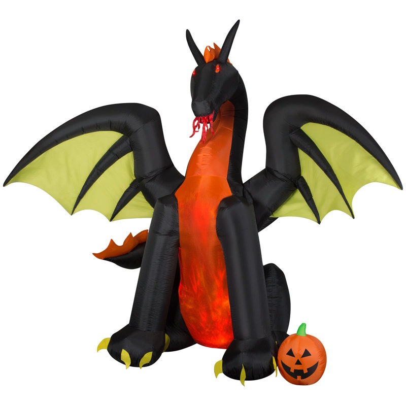 Dragon animé feu et glace 9 pi 4 pi Gonflable gonflable