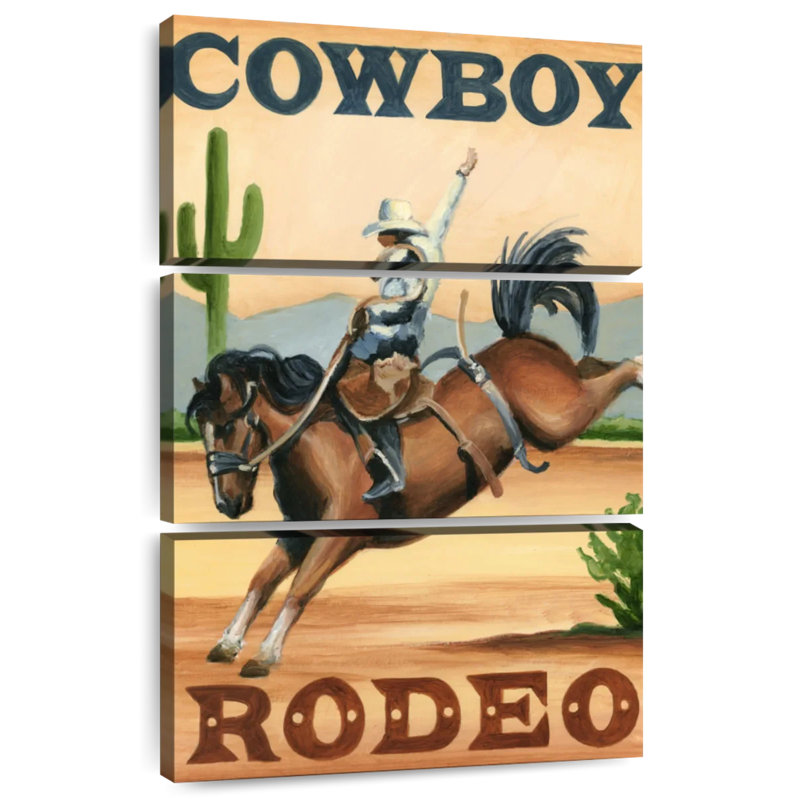 Cowboy Rodeo, H 38 po x l 24 po