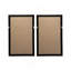 Décoration murale S / 2 Shadow Box, 19,5 x 1 x 31,5 po