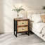 50 cm W Steel Bedside Table