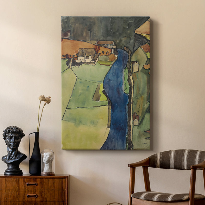 «City on the Blue River I» par Egon Schiele, 24 po x 36 po