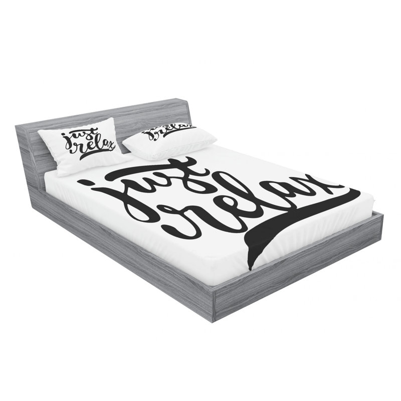 Microfiber Sheet Set, Queen Sheet Set with Fitted Sheet