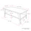 Table basse avec rangement Alcantara