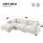 96*56" Modern Cloud Sectional Sofa