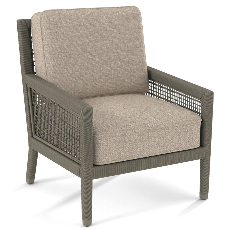 Harper 28" Wide Armchair, Brown Geometric, 0456-33, Stone Hearth