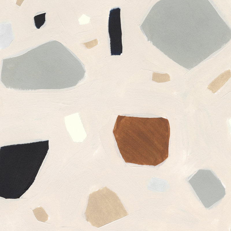 Terrazzo Shards III by Victoria Borges - Wrapped Canvas Painting, 91cm H x 91cm W