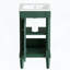 Meuble de salle de bain de style français avec lavabo en céramique, tablette réglable et charnières à fermeture douce, vert-2024271253-2024271254