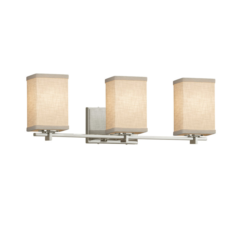 Kenyon 3 - Light Dimmable Vanity Light, Cream, Brushed Nickel