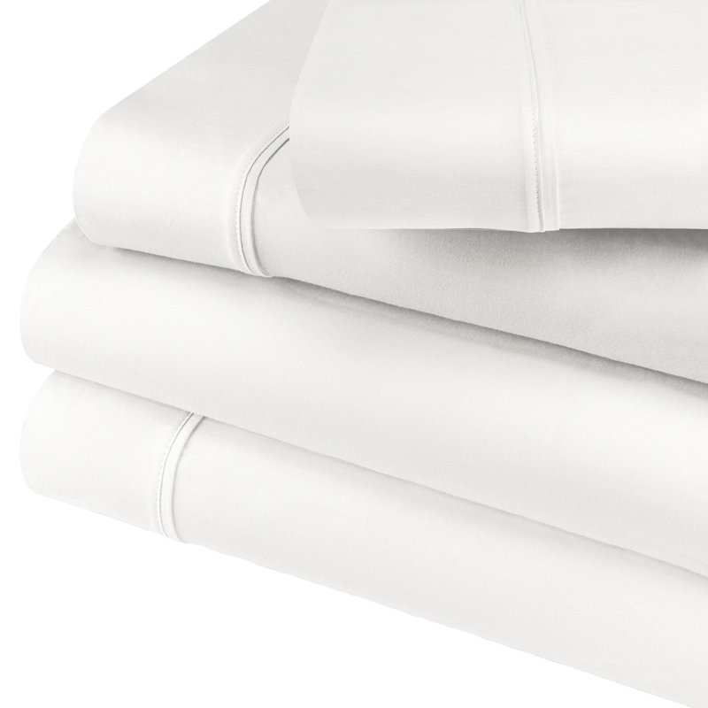 Superior 600 Thread Count Cotton Blend Sheet Set, White, California King