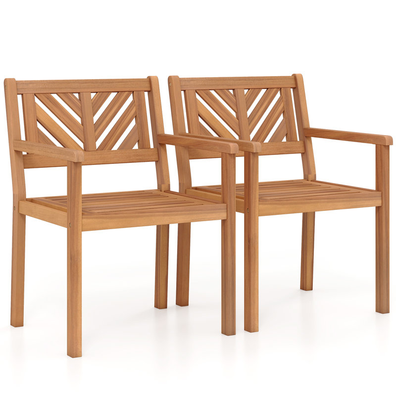 Ensemble de 2 chaises de patio pour l'extérieur, avec une capacité de 400 lb, 2