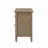 2-Drawer Bedroom Nightstand, With Round Bronze Pull Knobs