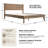 Queen Size Solid Wood Platform Bed Frame with Headboard & Footboard, Center Metal Legs, 12 Heavy-Duty Slats, Noise-Free & Anti-Slip Design, Easy Assembly, No Box Spring Needed, Barnwood Finish-185807616-185807619