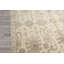 Tapis Oushak en laine ivoire et gris, noué à la main, style Arts & Crafts, 2,46 m x 3,05 m