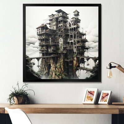 " Enchanted Drawing Of Castle Towers "