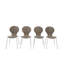 Ensemble de 4 chaises de salle à manger Kassius avec pieds chromés-1314752584-1332399609
