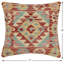 Oreiller rustique en kilim tissé à la main Caballer - 17 po x 18 po Rustic-283029735-283029664