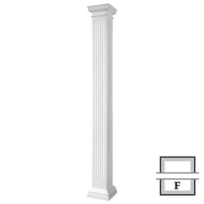 Colonne carrée cannelée Endura-Stone Pro Series