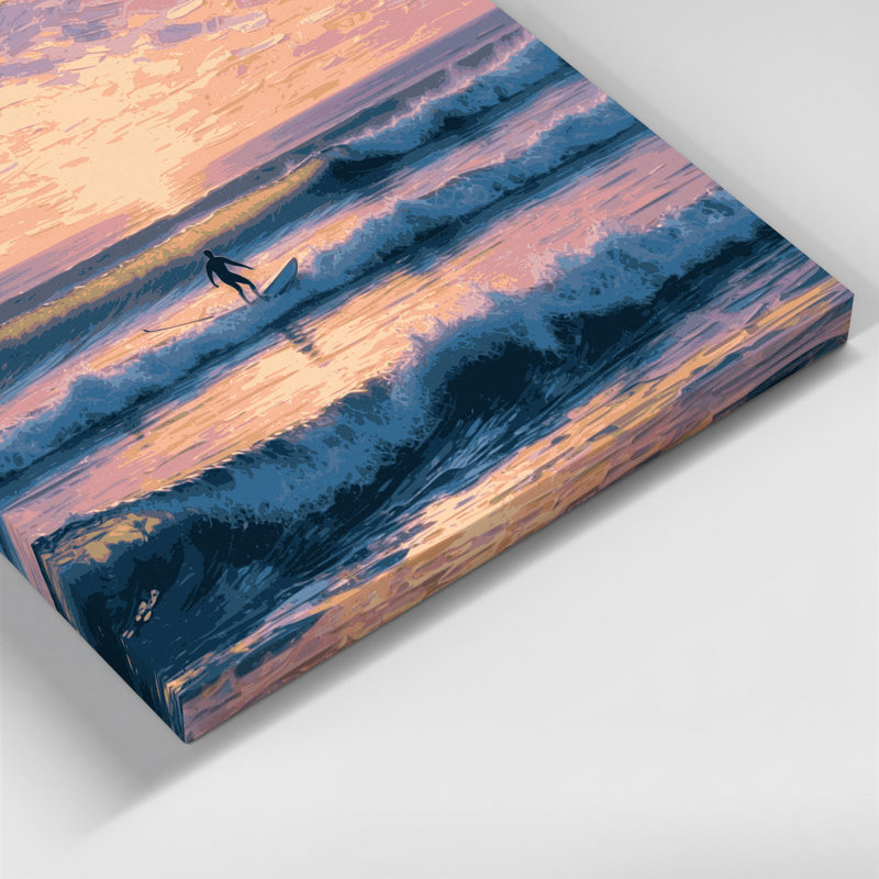 Art mural sur toile Coastal Dawn Patrol, H 16 po x l 20 po