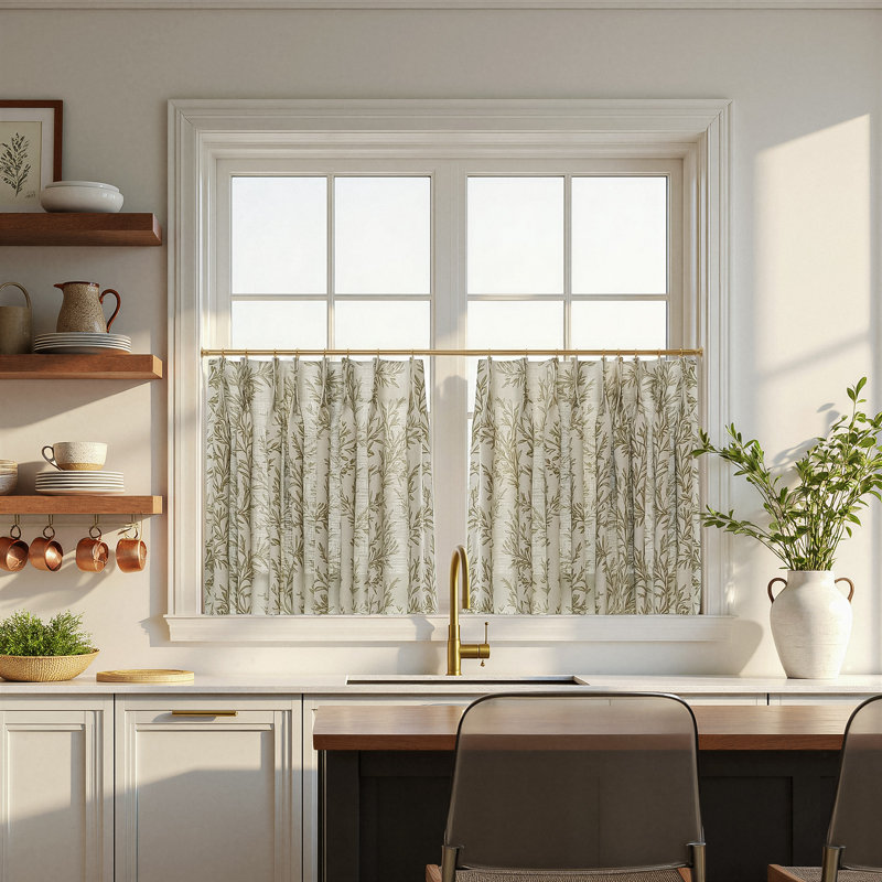 Paire de rideaux 26 po, Pierre, L 26 po x L 30 po