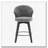Chenille Fabric Swivel Counter Height Bar Stools-1157337853