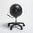 Britton Adjustable Height Ball Chair with Wheels