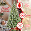 Arbre de Noël 7 pi avec 400 lumières DEL blanc chaud-286346991-286346897