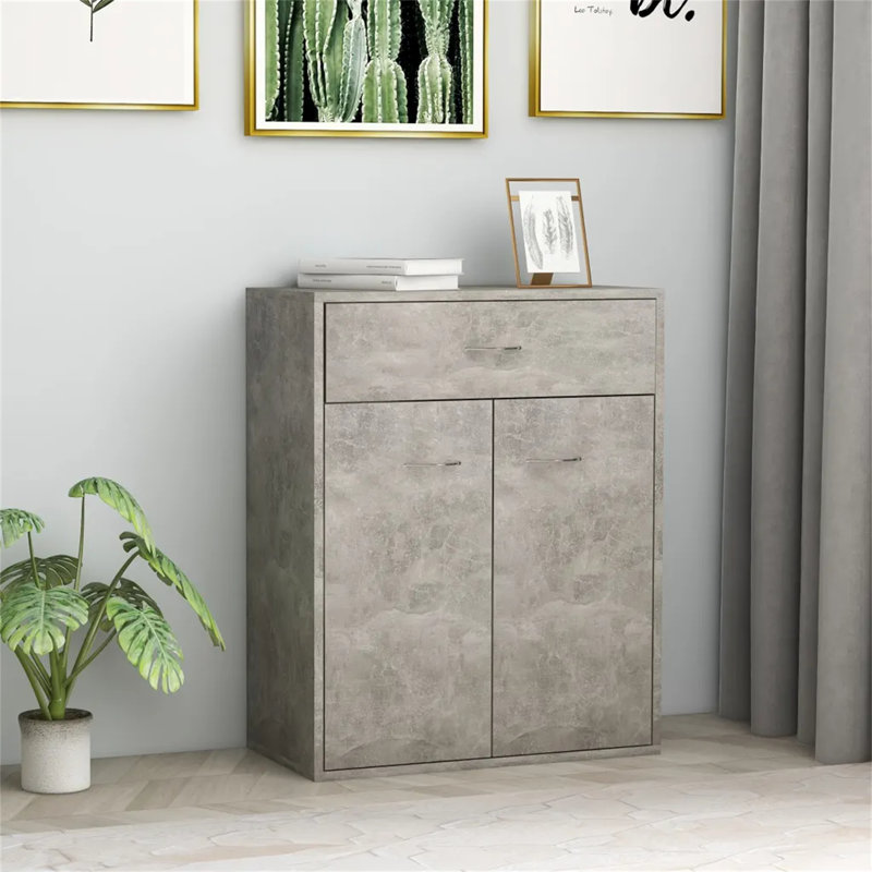 Abraar 60cm Sideboard, Concrete Grey