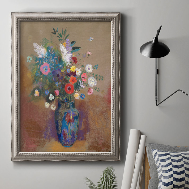 Bouquet de fleurs - reproduction d'art sur toile, H 20 po x l 16 po x P 2,5 po