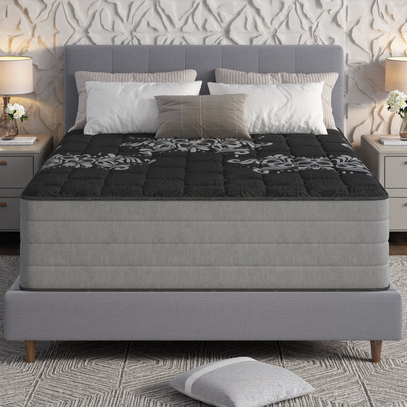 14" Heavy Duty Cooling Mattress - Firm/Medium Plush Quilted with Infused Copper Gel Layer & Reinforced Coils for Cool, Undisturbed Sleep | Twin to King Sizes | Made in USA