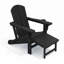 Fauteuil Adirondack inclinable pliant en PEHD avec foyer et repose-pieds coulissants (ensemble de 6)-953936810-953936812