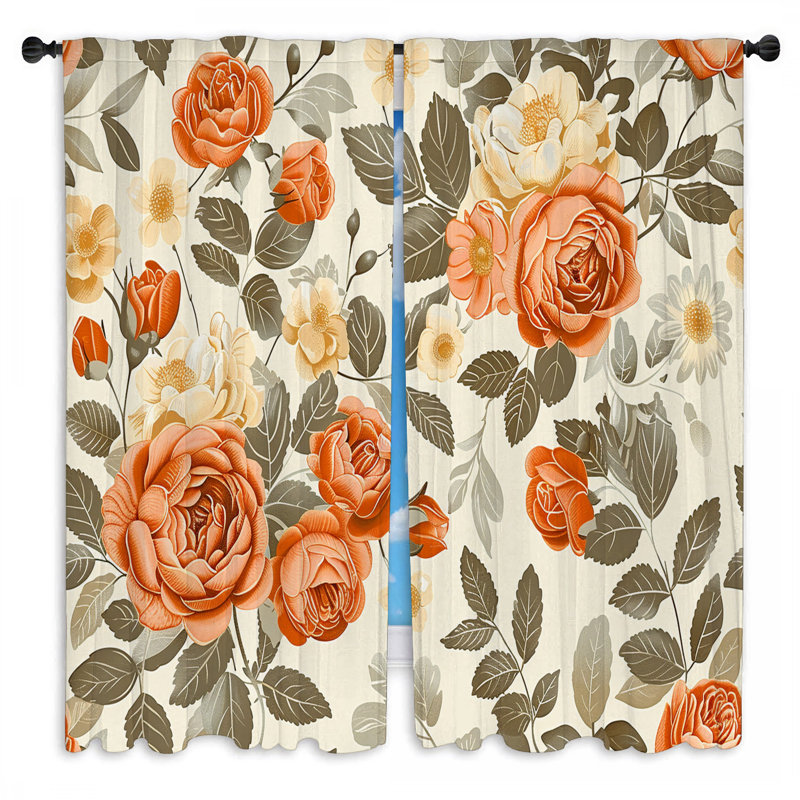 Paire de rideaux obscurcissant en polyester Mekenna, L 40 po x L 61 po