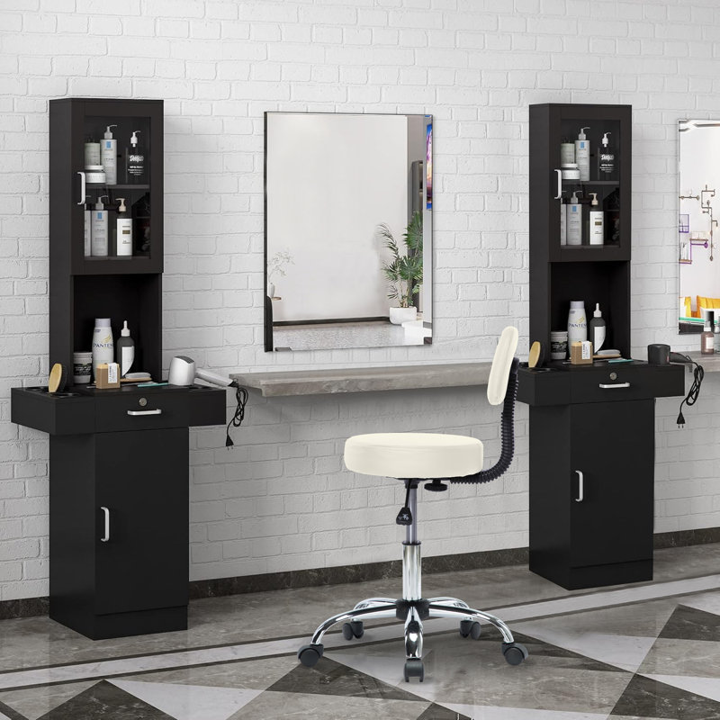 Ensemble de 4 tabourets à dessin, Crème
