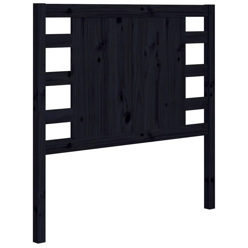 Maryborough Solid Wood Headboard, 96 x 100 cm, Black