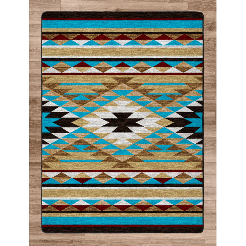 Verla Southwestern Indoor Rug, Rectangle 7'8" x 10'9"