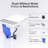 Smart Toilet With Automatic Lid Open/Close, Seat, Instant Warm Water Wash, Auto Flush, Remote & Foot Sensor Soft Lighting, Led Display, Triple Flush Mechanism, Infrared Care, Self-Cleaning Nozzle,