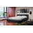 Upholstered Faux Leather Sleigh Bed-20945126-20945127