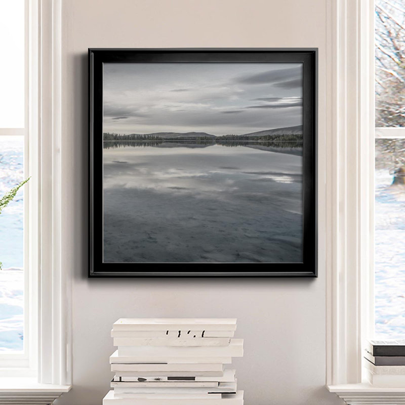 Serene Magic Hour - photographie encadrée sur toile, H 34,5 po x l 34,5 po x P 1,5 po, Cadre noir